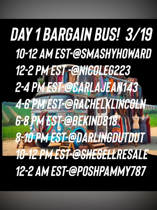 Unlisted Sweaters - EVENS <3/19> bargain bus w/ RACHEL IS LIVE Tues/Wed/Fri 10am PST